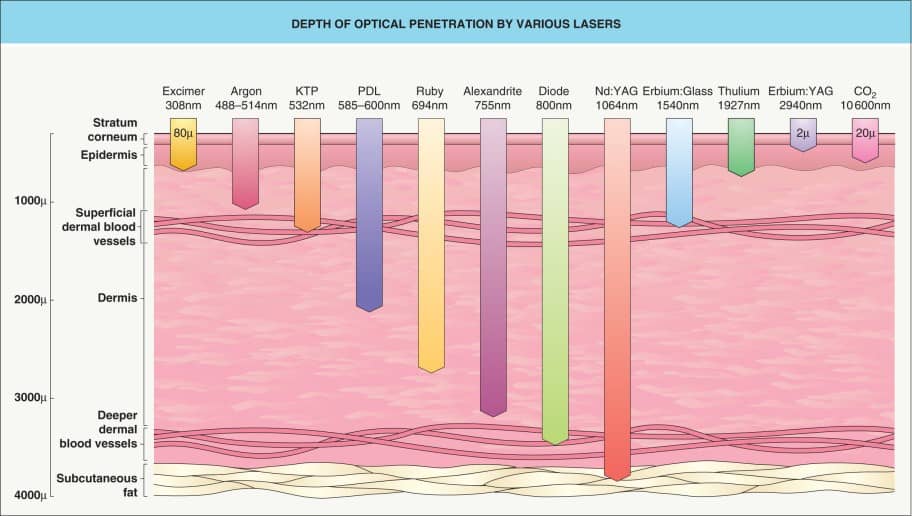 PennetrationDepth - OmniLase Pennetration Depth of light in life tissue