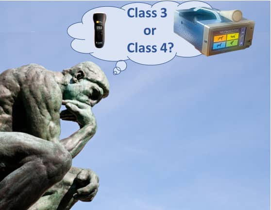 Class 4 veterinary lasers vs Class 3 veterinary lasers